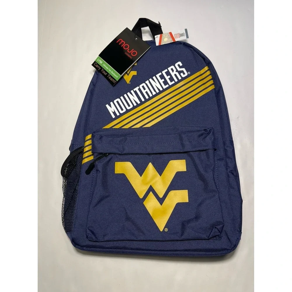 West Virginia Mountaineers MOJO Ultimate Fan Backpack Adult One Size Blue NWT